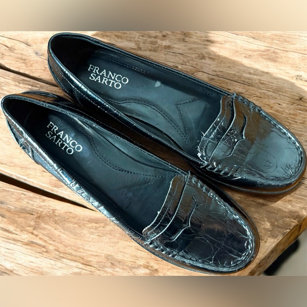 New Franco Sarto Womens Celia Brown Penny Loafer Sz 8.5